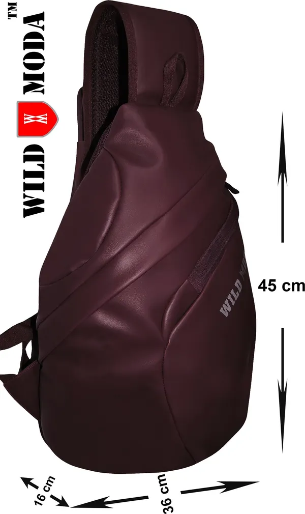 Maroon_Faux_Leather_Zipper_Closure_Backpack_For_Men_&_Women_(45_X_36_X_40.64_Cm)