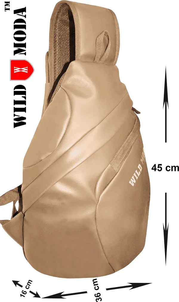 Beige_Faux_Leather_Zipper_Closure_Backpack_For_Men_&_Women_(45_X_36_X_40.64_Cm)