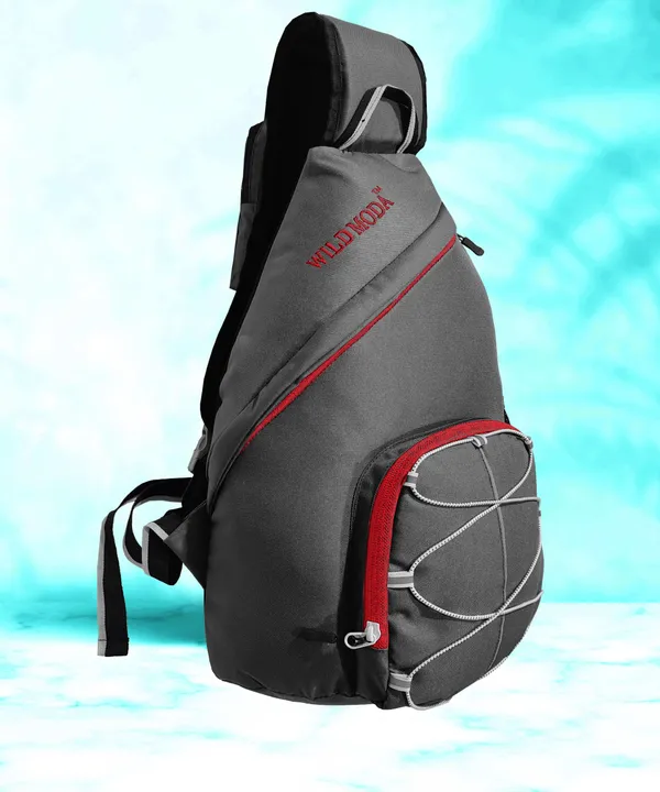 Grey_&_Red_Polyester_Solid_Crossbody_Backpack_For_Boys_&_Girls_(16_X_6_X_6_In)