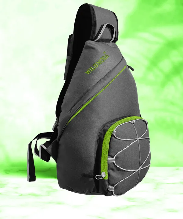 Grey_&_Green_Polyester_Solid_Crossbody_Backpack_For_Boys_&_Girls_(16_X_6_X_6_In)