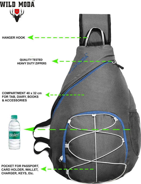 Grey_&_Green_Polyester_Solid_Crossbody_Backpack_For_Boys_&_Girls_(16_X_6_X_6_In)