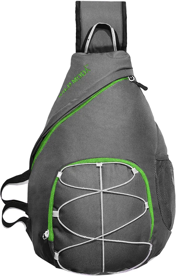 Grey_&_Green_Polyester_Solid_Crossbody_Backpack_For_Boys_&_Girls_(16_X_6_X_6_In)