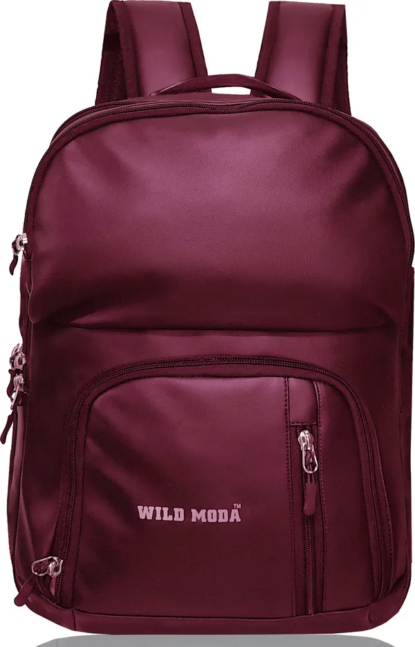 Maroon_Artificial_Leather_Solid_Laptop_Backpack_For_Men_&_Women_(17_X_11.5_X_5.5_In)