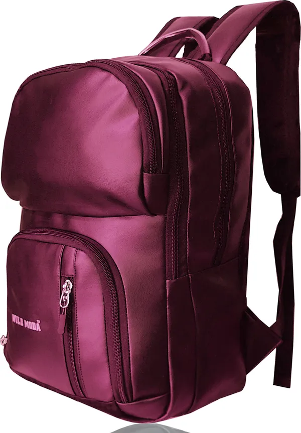 Maroon_Artificial_Leather_Solid_Laptop_Backpack_For_Men_&_Women_(17_X_11.5_X_5.5_In)