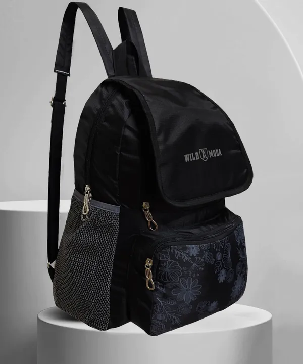 Black_Polyester_Printed_Backpack_For_Girls_(17.5_X_11_X_5_In)