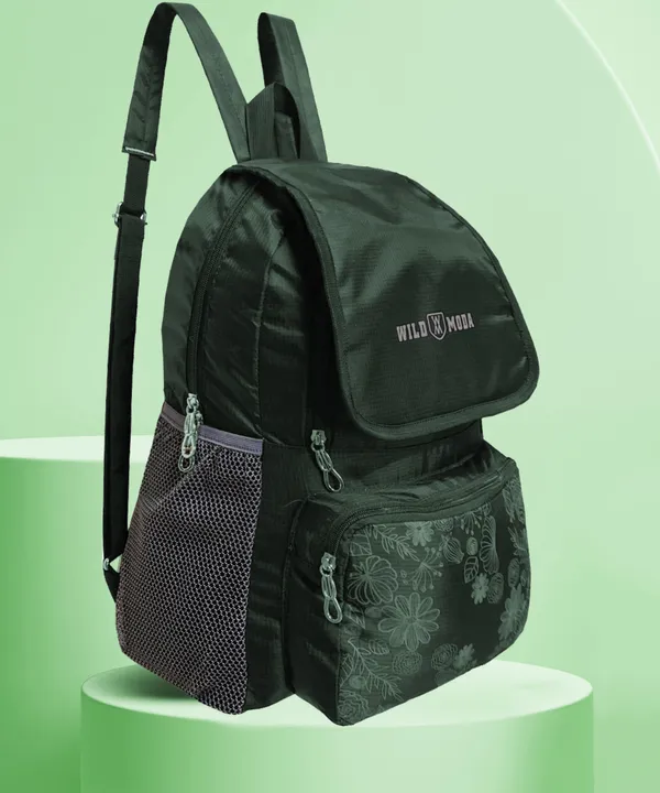 Green_Polyester_Printed_Backpack_For_Girls_(17.5_X_11_X_5_In)