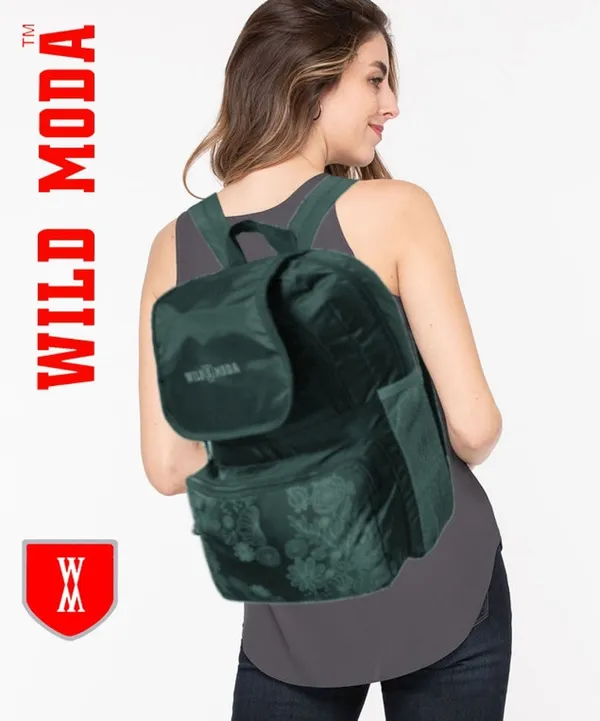 Green_Polyester_Printed_Backpack_For_Girls_(17.5_X_11_X_5_In)