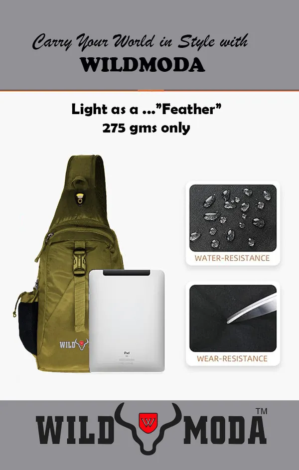 Light_Green_Polyester_Zipper_Closure_Sling_Bag_For_Men_&_Women_(46_X_26_X_9.4996_Cm)