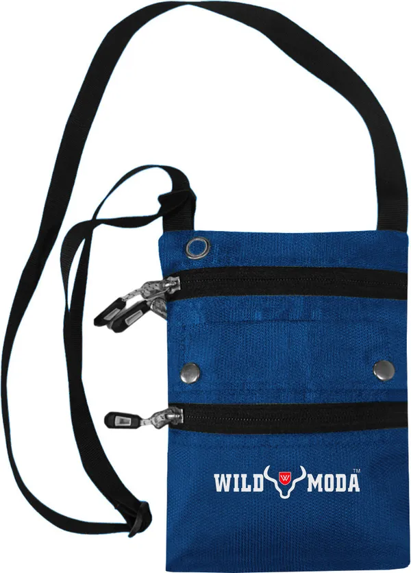 Blue_Polyester_Non-Detachable_Strap_Zipper_Closure_Travel_Sling_Bag_For_Men_&_Women_(21_X_16_Cm)