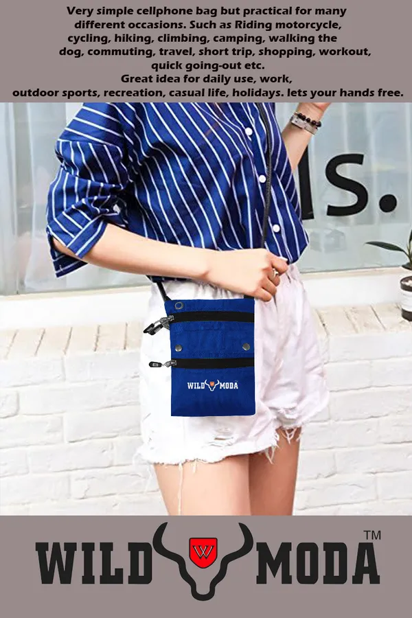 Blue_Polyester_Non-Detachable_Strap_Zipper_Closure_Travel_Sling_Bag_For_Men_&_Women_(21_X_16_Cm)