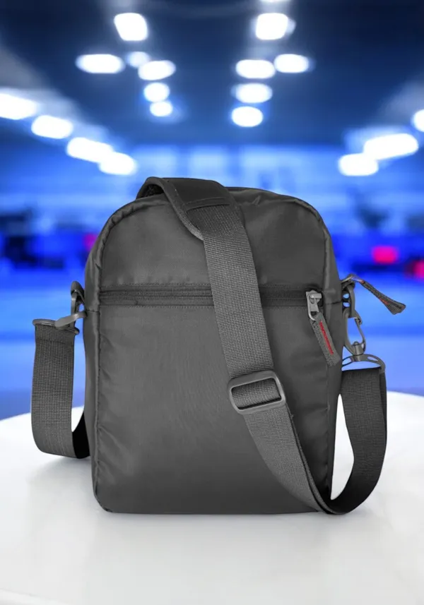 Grey_Polyester_Detachable_Strap_Zipper_Closure_Travel_Sling_Bag_For_Men_&_Women_(29_X_23_Cm)