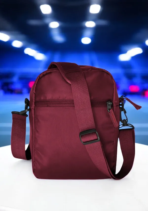 Maroon_Polyester_Detachable_Strap_Zipper_Closure_Travel_Sling_Bag_For_Men_&_Women_(29_X_23_Cm)