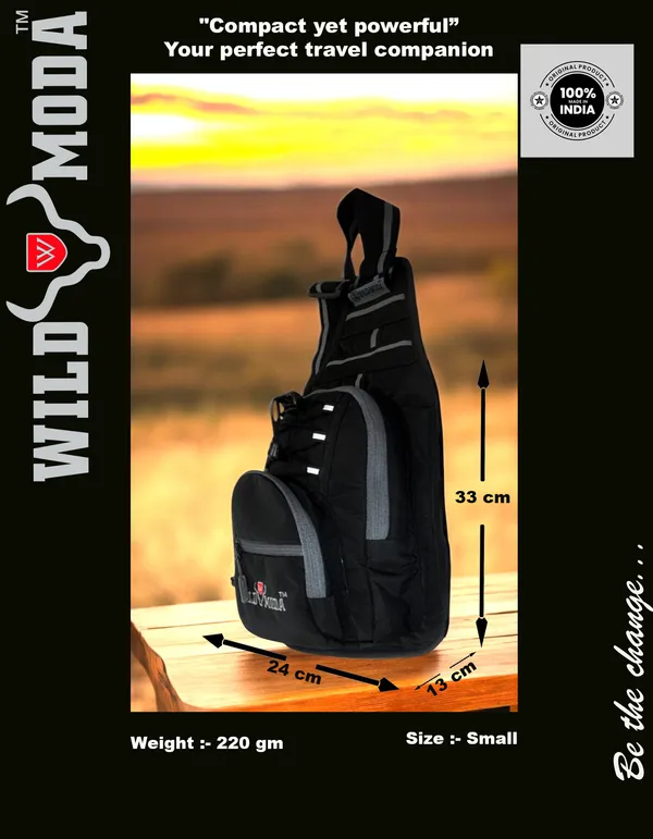 Black_Polyester_Detachable_Strap_Zipper_Closure_Cross_Body_Sling_Bag_For_Men_&_Women_(33_X_24_Cm)