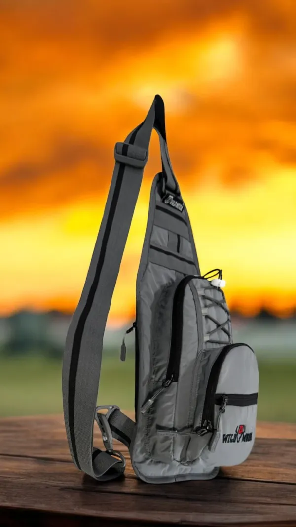 Grey_Polyester_Detachable_Strap_Zipper_Closure_Cross_Body_Sling_Bag_For_Men_&_Women_(33_X_24_Cm)