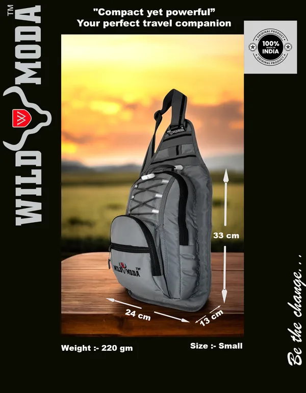 Grey_Polyester_Detachable_Strap_Zipper_Closure_Cross_Body_Sling_Bag_For_Men_&_Women_(33_X_24_Cm)