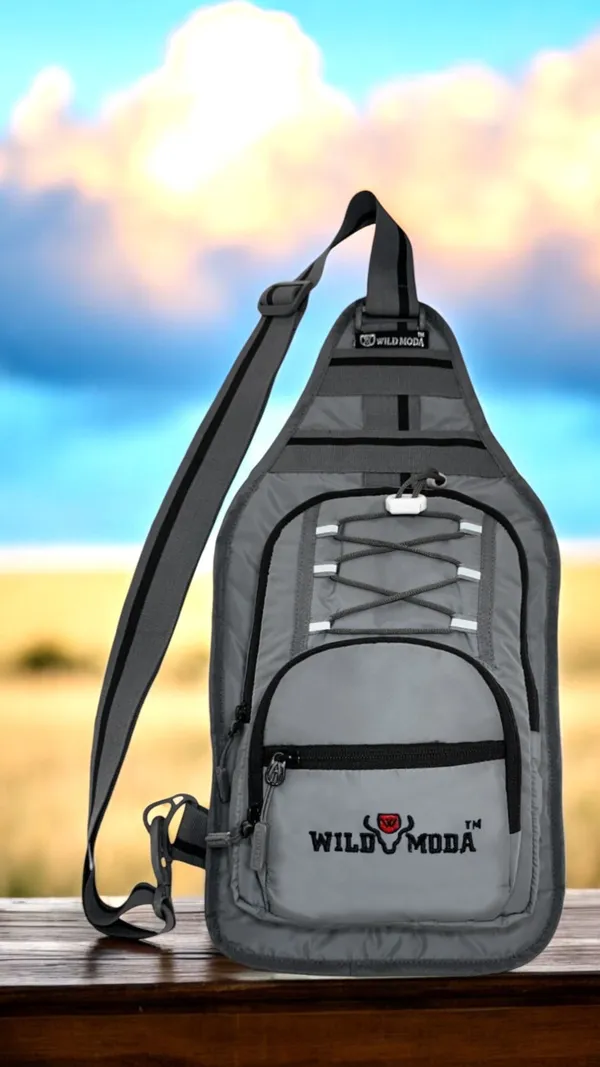 Grey_Polyester_Detachable_Strap_Zipper_Closure_Cross_Body_Sling_Bag_For_Men_&_Women_(33_X_24_Cm)