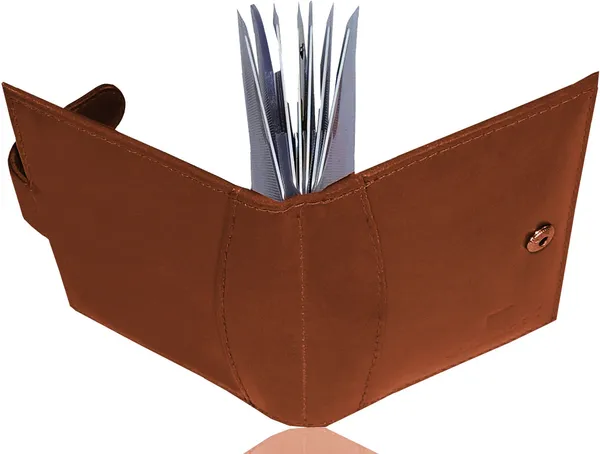 Tan_Genuine_Leather_Card_Holder_For_Men_(80_X_110_Mm)_(16_Card_Slots)