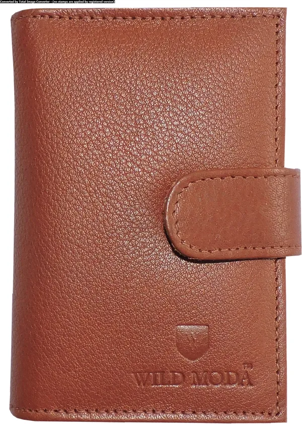 Tan_Genuine_Leather_Top_Loading_Pressing_Button_Closure_Card_Holder_For_Men_(110_X_75_X_15_Mm)
