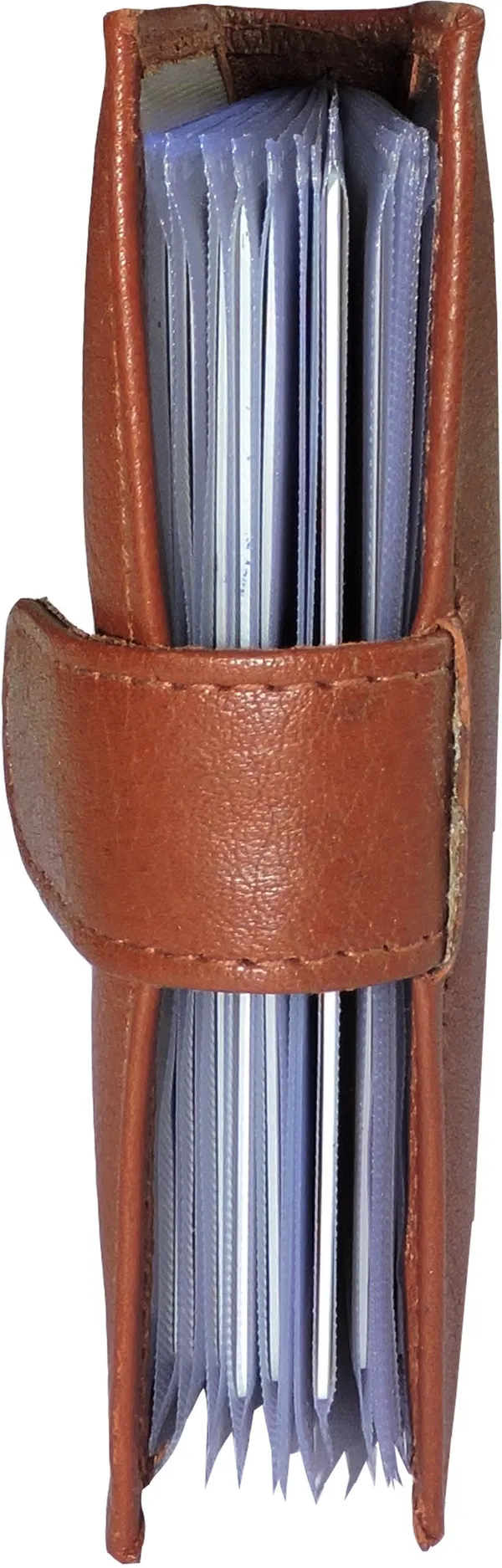 Tan_Genuine_Leather_Top_Loading_Pressing_Button_Closure_Card_Holder_For_Men_(110_X_75_X_15_Mm)