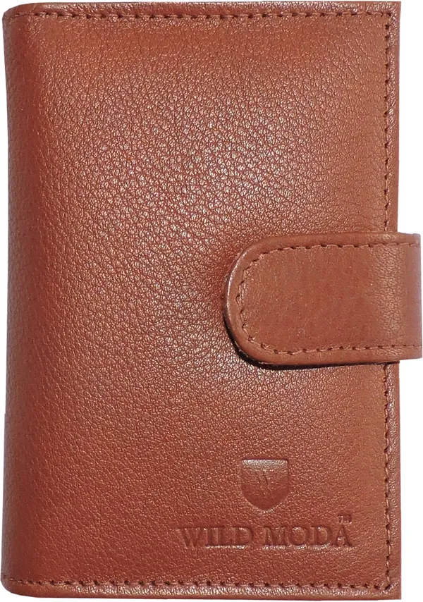 Tan_Genuine_Leather_Top_Loading_Pressing_Button_Closure_Card_Holder_For_Men_(110_X_75_X_15_Mm)