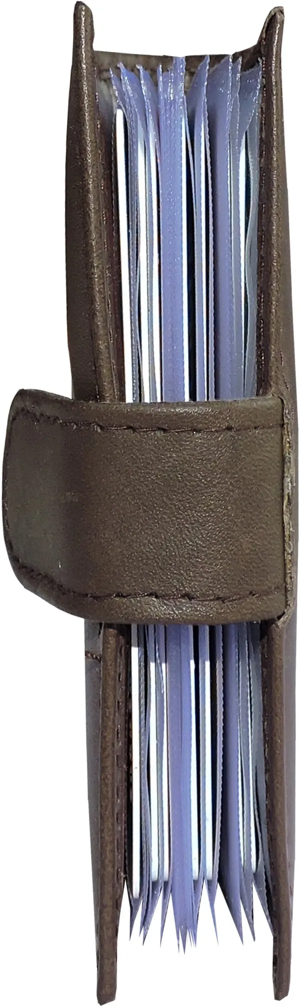 Grey_Genuine_Leather_Top_Loading_Pressing_Button_Closure_Card_Holder_For_Men_(110_X_75_X_15_Mm)