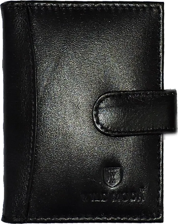 Black_Genuine_Leather_Slide_Loading_Push_Button_Closure_Card_Holder_For_Men_(110_X_75_X_15_Mm)