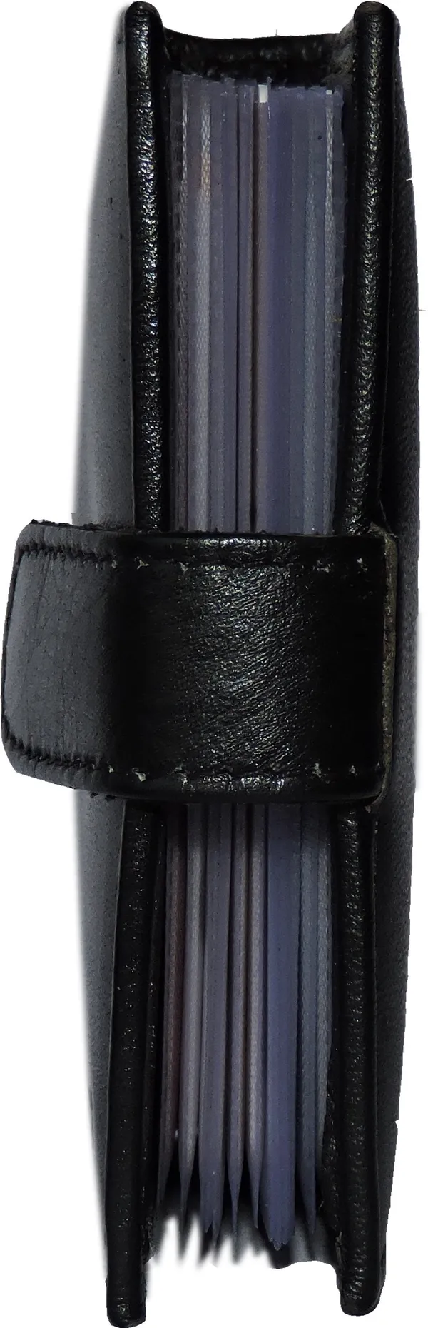 Black_Genuine_Leather_Slide_Loading_Push_Button_Closure_Card_Holder_For_Men_(110_X_75_X_15_Mm)