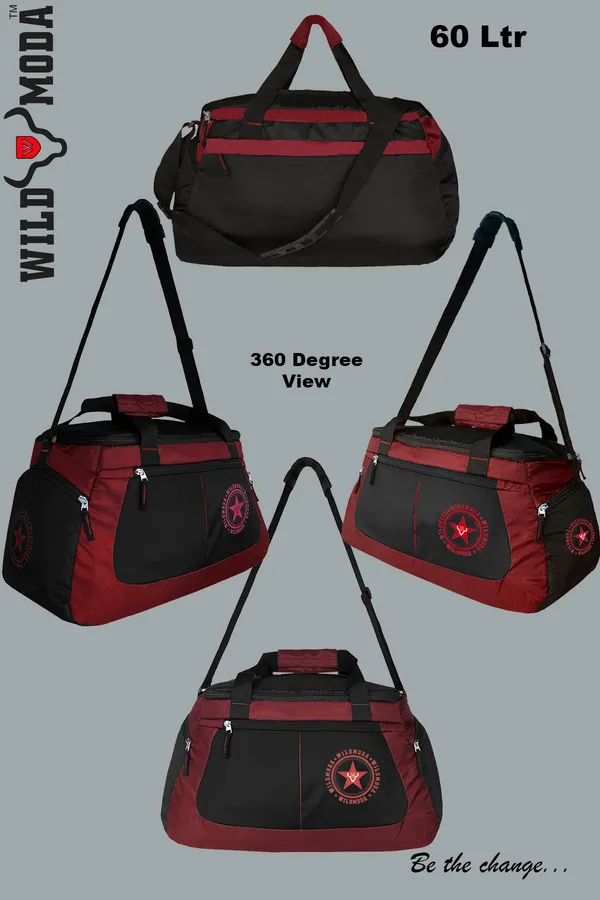 Black_&_Maroon_Polyester_Heavyduty_Duffel_Without_Wheels_For_Men_&_Women_(22_X_11_X_12_In)