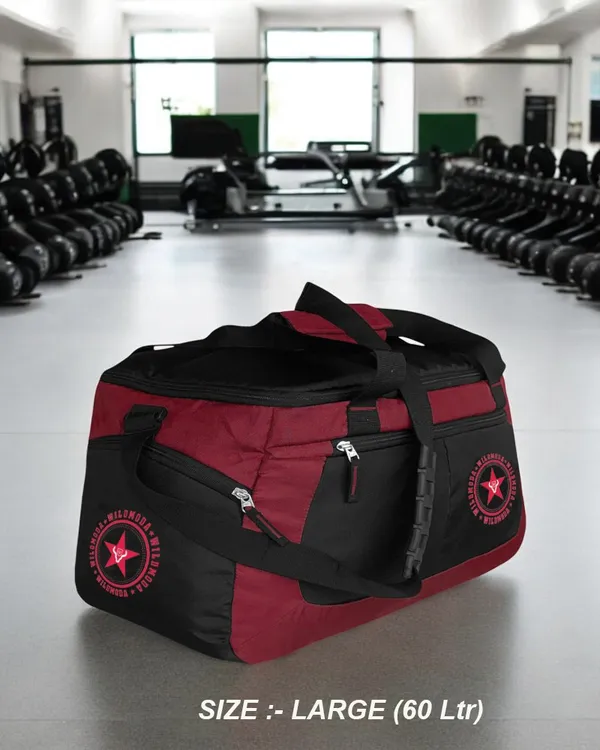 Black_&_Maroon_Polyester_Gym_Bag_For_Men_&_Women_(60_L)