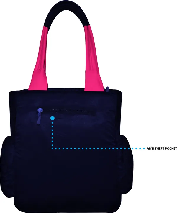 Blue_&_Pink_Polyester_Zip_Closure_Tote_For_Women_(39_X_32_Cm)