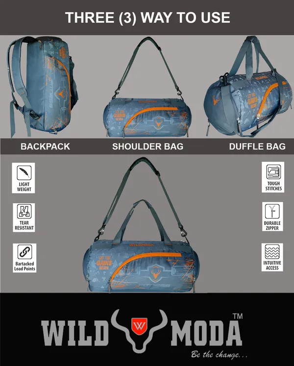 Grey_&_Orange_Polyester_Gym_Bag_For_Men_&_Women_(40_L)