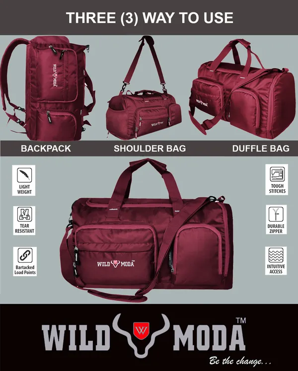 Maroon_Polyester_Rucksack_For_Men_&_Women_(12_X_21_In)