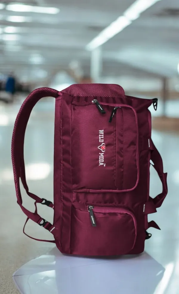 Maroon_Polyester_Heavyduty_Duffel_Without_Wheels_For_Men_&_Women_(20.5_X_9_X_12_In)