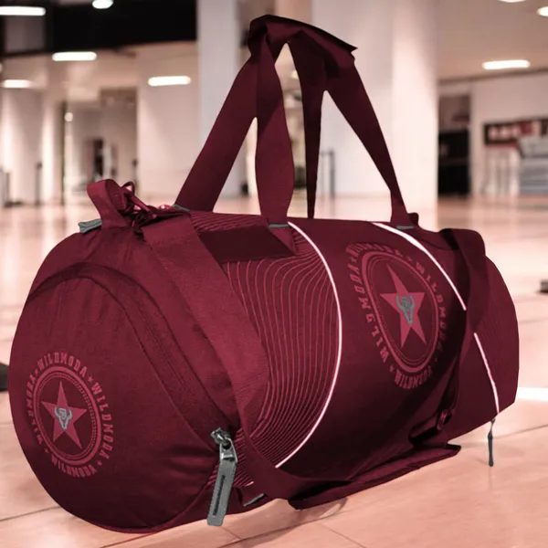 Maroon_Polyester_Gym_Bag_For_Men_&_Women_(40_L)