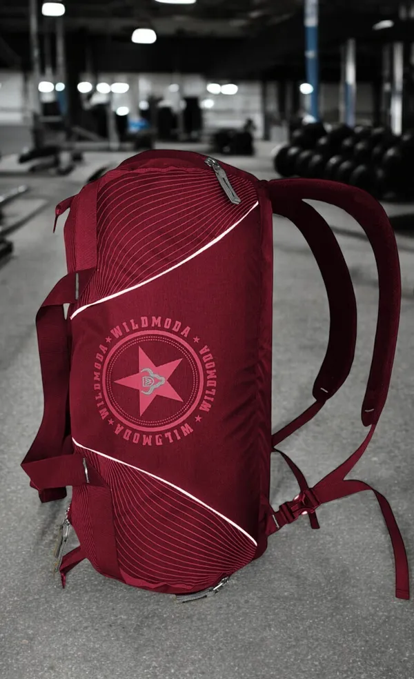 Maroon_Polyester_Gym_Bag_For_Men_&_Women_(40_L)