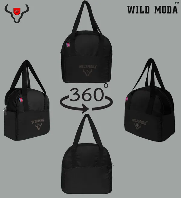Black_Polyester_Zipper_Closure_Lunch_Bag_For_Boys_&_Girls_(28_X_24_X_10.16_Cm)