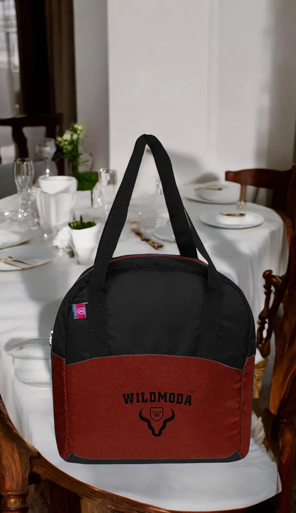 Maroon_&_Black_Polyester_Zipper_Closure_Lunch_Bag_For_Boys_&_Girls_(28_X_24_X_10.16_Cm)