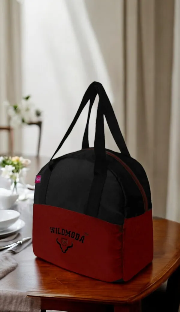 Maroon_&_Black_Polyester_Zipper_Closure_Lunch_Bag_For_Boys_&_Girls_(28_X_24_X_10.16_Cm)