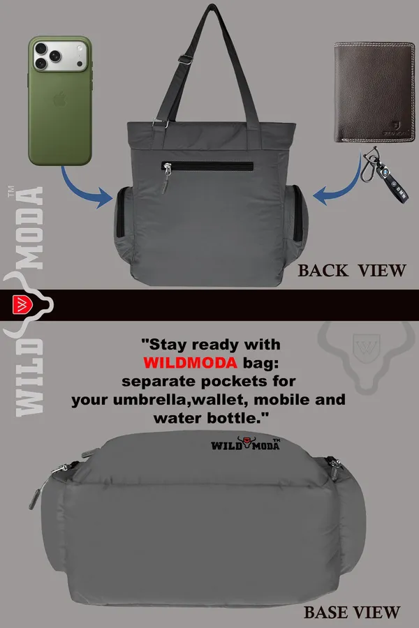 Grey_&_Black_Polyester_Solid_Zip_Closure_Shoulder_Bag_For_Women_(36_X_35_Cm)