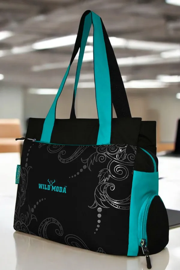 Black_Polyester_Printed_Zip_Closure_Shoulder_Bag_For_Women_(27_X_35_Cm)