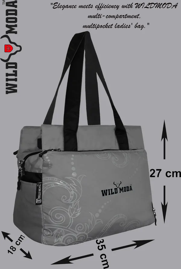 Grey_&_Black_Polyester_Printed_Zip_Closure_Shoulder_Bag_For_Women_(27_X_35_Cm)
