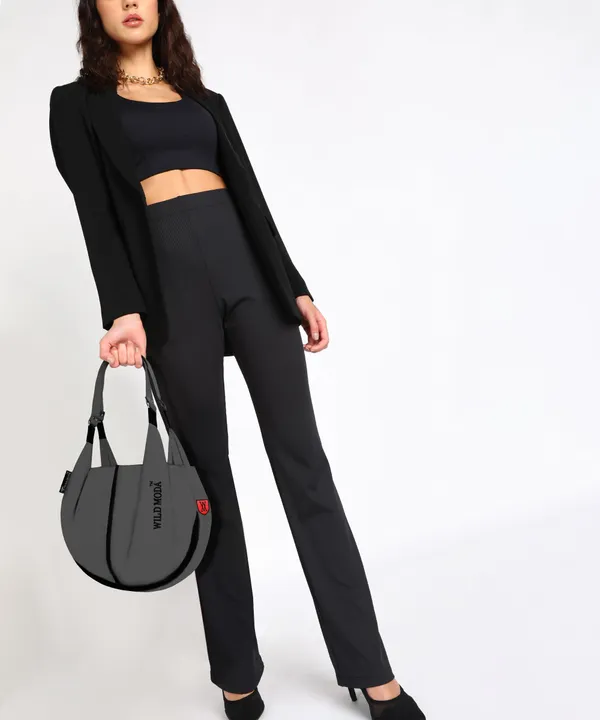Grey_Polyester_Solid_Zip_Closure_Shoulder_Bag_For_Women_(33_X_38_Cm)