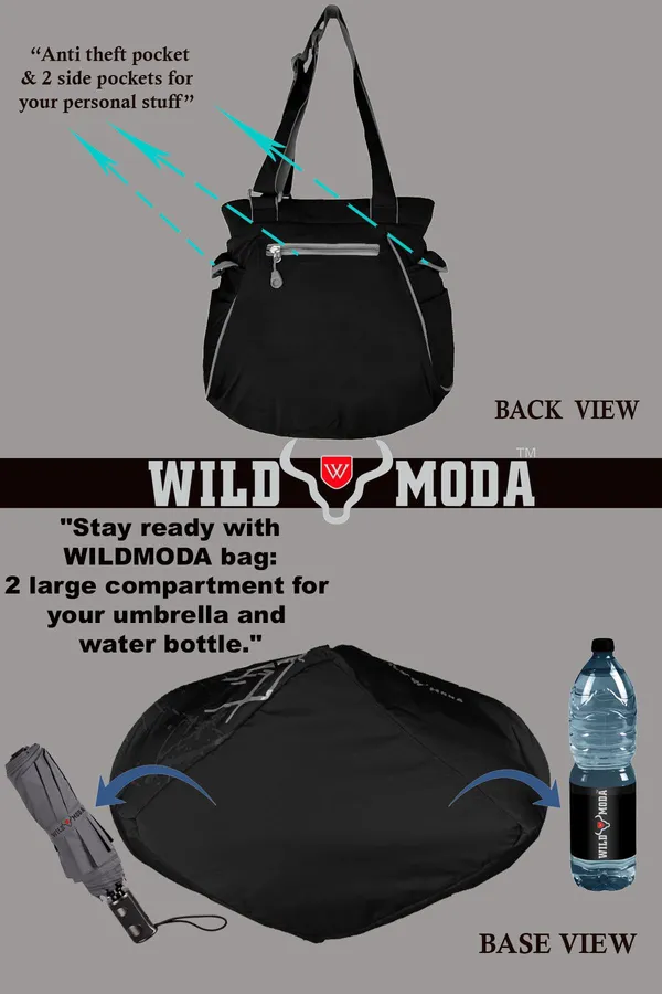 Black_&_Grey_Polyester_Printed_Zip_Closure_Shoulder_Bag_For_Women_(31_X_33_Cm)