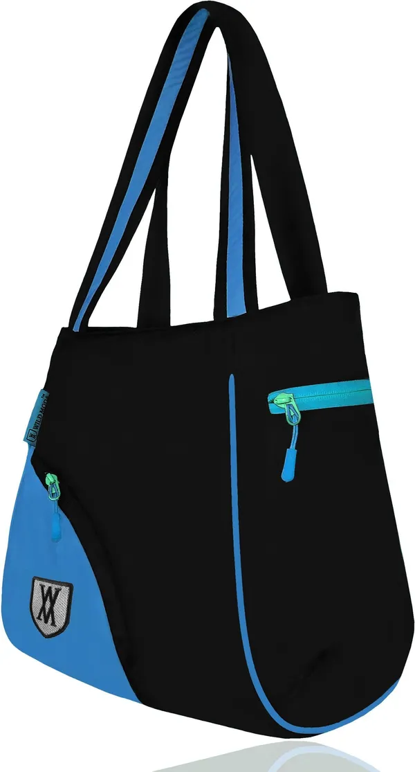 Blue_&_Black_Polyester_Solid_Zip_Closure_Tote_For_Women_(39_X_32_Cm)