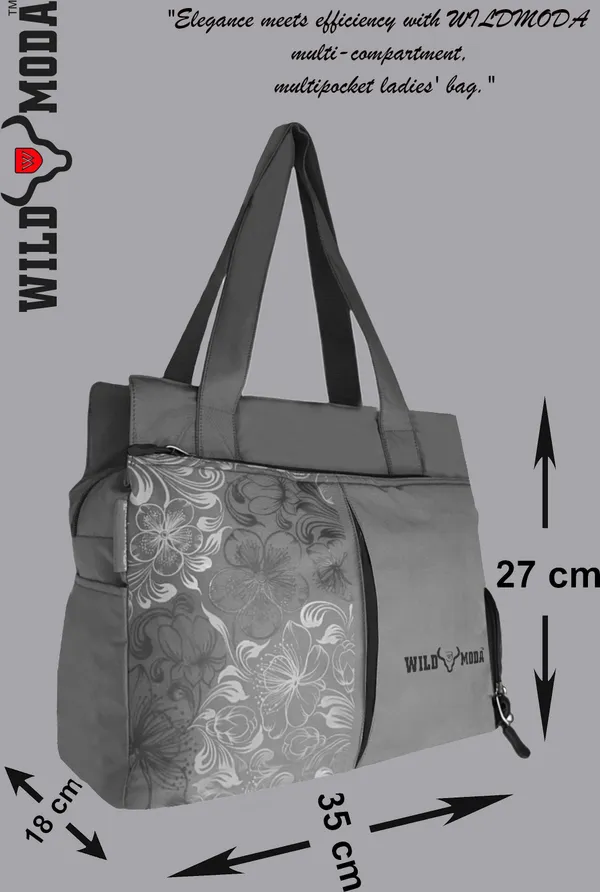 Black_&_Grey_Polyester_Printed_Zip_Closure_Shoulder_Bag_For_Women_(27_X_35_Cm)