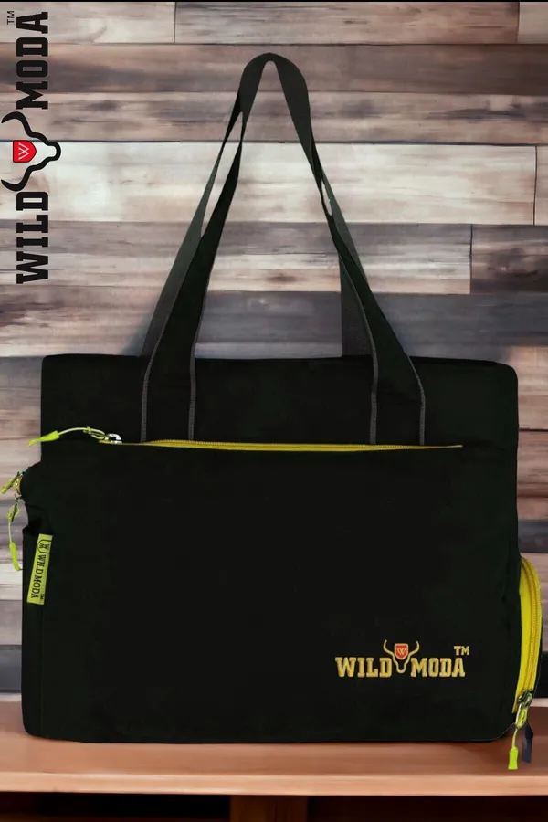 Black_&_Yellow_Polyester_Color_Blocked_Zip_Closure_Shoulder_Bag_For_Women_(27_X_35_Cm)