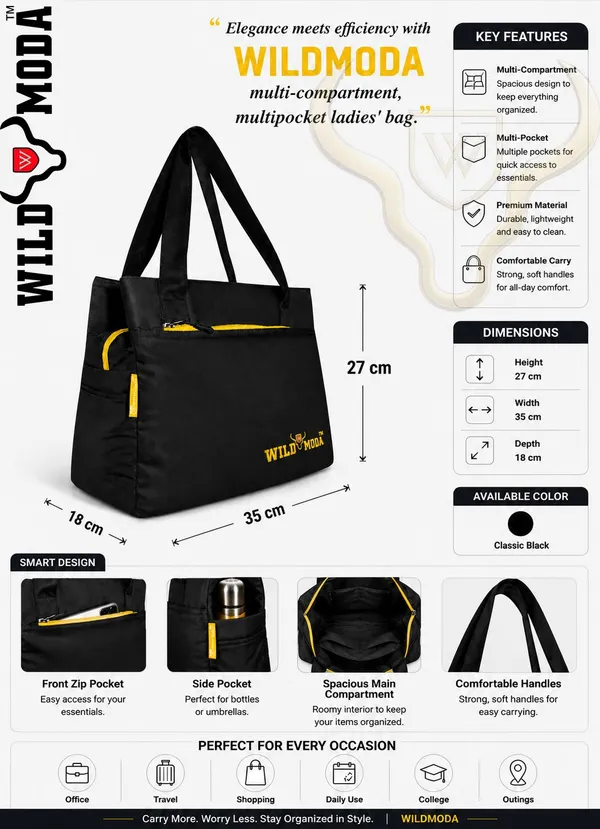 Black_&_Yellow_Polyester_Color_Blocked_Zip_Closure_Shoulder_Bag_For_Women_(27_X_35_Cm)