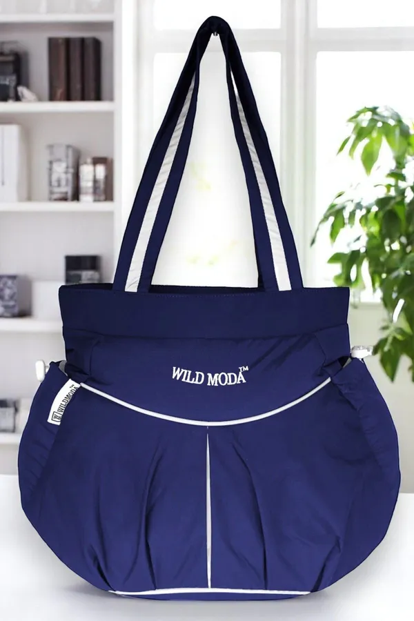 Blue_Polyester_Solid_Zip_Closure_Shoulder_Bag_For_Women_(28_X_34_Cm)