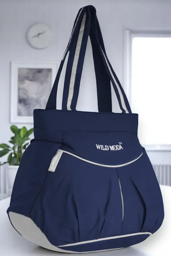 Blue_Polyester_Solid_Zip_Closure_Shoulder_Bag_For_Women_(28_X_34_Cm)