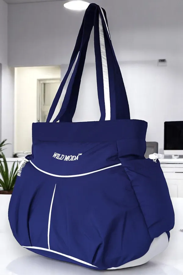 Blue_Polyester_Solid_Zip_Closure_Shoulder_Bag_For_Women_(28_X_34_Cm)